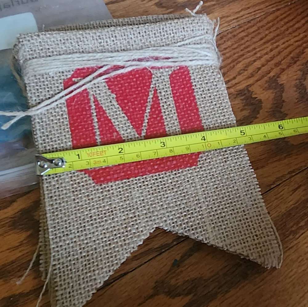 Burlap Merry Christmas banner